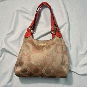 Coach Op Art Dotted Signature hobo shoulder bag